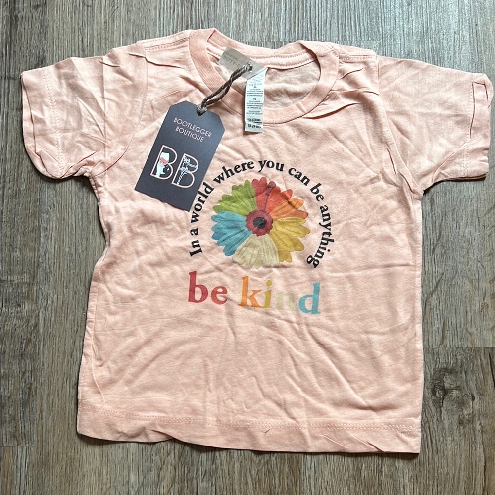 Pink 'Be Kind' Kids T-Shirt